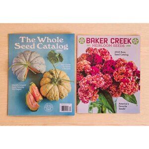 The Whole Seed Catalog And Baker Creek Heirloom Seed Magazines (2) 2025 NEW